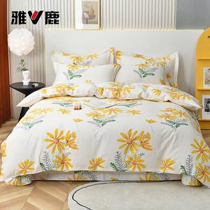 Yalu Пододеяльник 200х230 см из 100% хлопка, цвет Sunflower Blooms, ткань с начесом