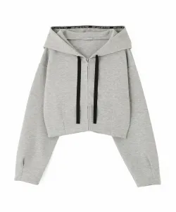 Худи короткой длины из водолазного материала Jill By Jill Stuart, цвет Gray