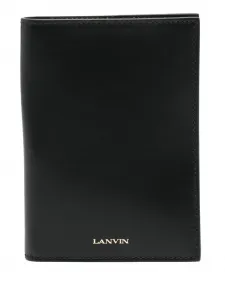 Кожаная обложка для паспорта Lanvin, черный