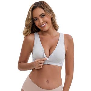 Женский бесшовный бюстгальтер для кормления с застежкой спереди и мягкой чашкой Inspire Chic, Light Gray