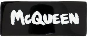 Черная булавка-подвеска в виде граффити для кроссовки Alexander McQueen