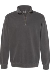 Толстовка Comfort Colors Garment-Dyed с застежкой-молнией на четверть длины, цвет pepper