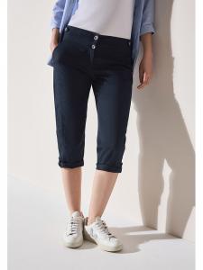 Cecil Брюки-капри темно-синего цвета