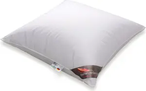 Подушка пуховая 80х80 наполнена 600 г 100% гусиного пуха, удобная подушка daunen-federn.de
