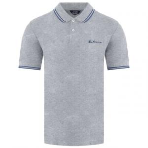 Мужская рубашка-поло с двумя кончиками Ben Sherman, серый