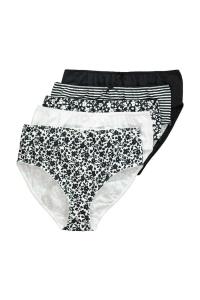 Трусики Ulla Popken, черный/белый