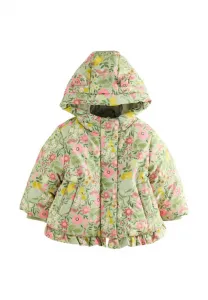 Зимняя куртка прямого кроя с влагоотводящей подкладкой и оборками по низу. Next, Green Floral