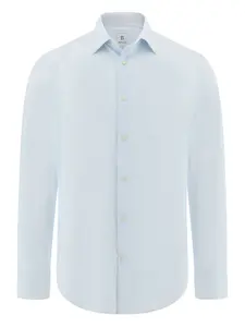 Рубашка с классическим воротником Boggi Milano, синий