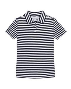 Hope & Henry Рубашка с воротником из трикотажа, синий