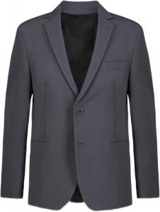 Пиджак-блейзер Calvin Klein для мальчиков, однобортный, с застежкой на 2 пуговицы, манжетами на пуговицах и передними карманами с клапанами., Tech Ebony Performance