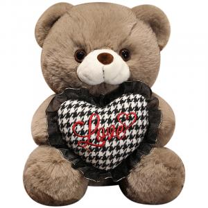 Mocha duck Плюшевая игрушка Cartoon Hugging Rose Teddy Bear, высота 26см/36см