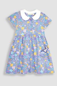 Цветочный питомец Питера Пэна в карманном трикотажном платье Jojo Maman Bébé, фиолетовый