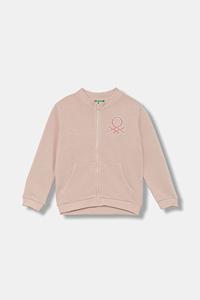 Детская хлопковая толстовка United Colors Of Benetton, розовый