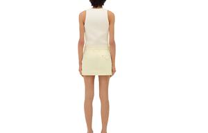 Юбка повседневная женская желтая Bottega Veneta