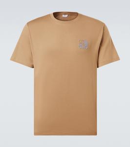 Футболка из хлопкового джерси Anagram Loewe, кэмел