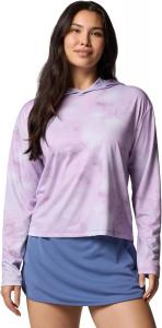 Columbia женская толстовка с капюшоном Pfg Solar Stream Printed, Hydrangea Seafoamed