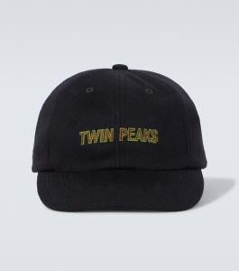 Вышитая шерстяная бейсболка Undercover, черный