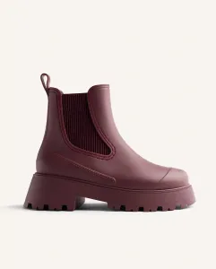 Женские водные ботильоны на платформе с амортизирующей подошвой и эластичными вставками по бокам голенища Gioseppo, бордовый