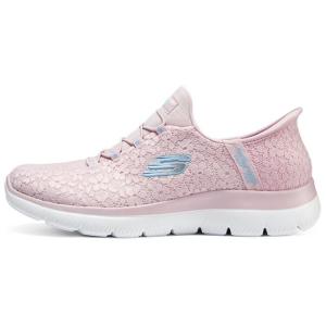 Кроссовки женские низкие розовые Skechers