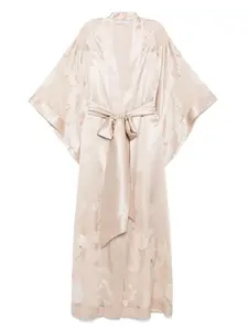 Шелковая ночная сорочка Carine Gilson, нейтральный