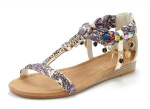 Сандалии с ремешками LASCANA, Cream