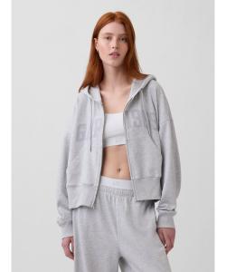 (W) Толстовка на молнии большого размера с логотипом GAP1969 из французского махрового трикотажа