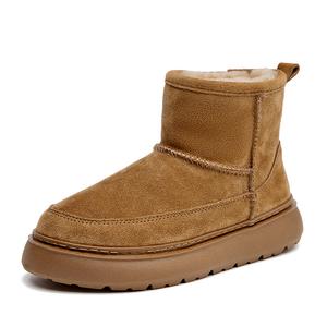 Короткие зимние ботинки женские Bull charm, Chestnut