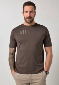 Футболка с коротким рукавом и принтом на груди Jp1880, Mocha