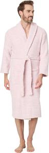 Халат CozyChic для взрослых унисекс Barefoot Dreams, He Dusty Rose-White