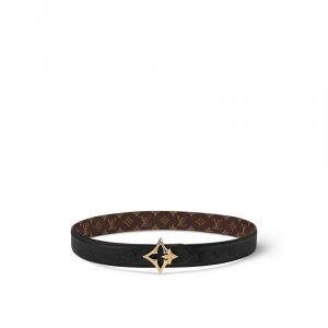 Двусторонний ремень LV Flowergram 30 мм Louis Vuitton, черный