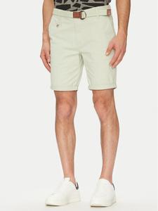 Шорты из ткани обычного кроя Inconor 70-060 Indicode, зеленый