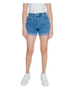 Простые синие женские шорты с карманами. Vero Moda, синий