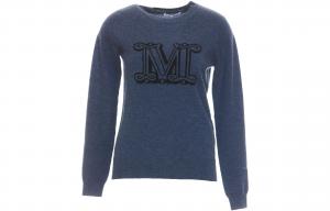 Кашемировый свитер женский синий MaxMara