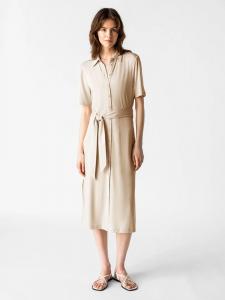 Les Lunes Платье "Рене" бежевого цвета