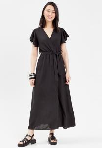 Платье макси LANGES AUSGESTELLTES MIT WICKELOPTIK Cache Cache, черный