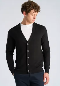 Кардиган с v-образным вырезом и пуговицами Lindbergh, Black