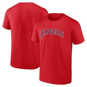 Мужская футболка с логотипом athletic red los angeles angels Unbranded