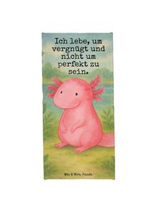 Mr. & Mrs. Panda Махровое полотенце с милым рисунком аксолотля и надписью белого цвета