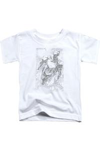 Футболка с принтом "Супермен в космосе" для малышей Gildan, белый