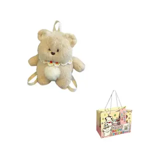 Плюшевая кукла милый пухлый медвежонок зайчик высота 35см KUMAOYA