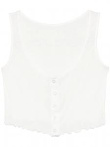 Майка-топ ROTATE BIRGER CHRISTENSEN из органического хлопка, белый