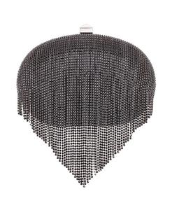 Минодьер с драпированной цепочкой и кристаллами Nina, черный