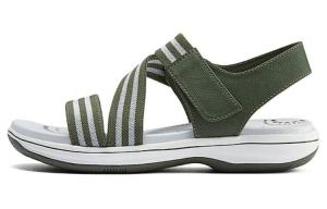 Пляжные сандалии женские оливково-зеленые Skechers