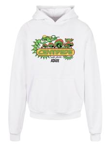 Пуловер F4NT4STIC Heavy Hoodie Centipede Atari Retro Gaming Art, белый