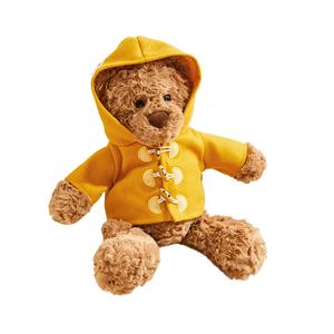 Плюшевая кукла Adorable Ox-Horn Button Coat Bear Teddy McGee, высота 40 см The Green Party, желтый