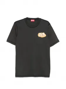 Футболка с принтом DIESEL, серый