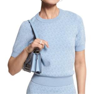 Укороченный топ женский бледно-голубой Michael Kors