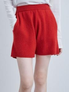 Мягкие, пушистые вязаные шорты PT Miesrohe, цвет Red[046]