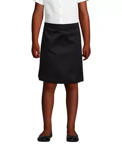 Юбка-шорты Chino Top of the Knee для девочек больших размеров Lands' End, черный