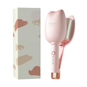 Щипцы для завивки волос, плойка, водная керамическая глазурь AAST 017 GANGJIN, розовый